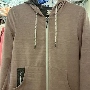 Pink zip up sweatshirt
